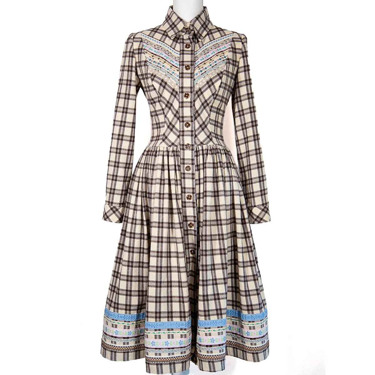 Western Plaid Flannel Dress