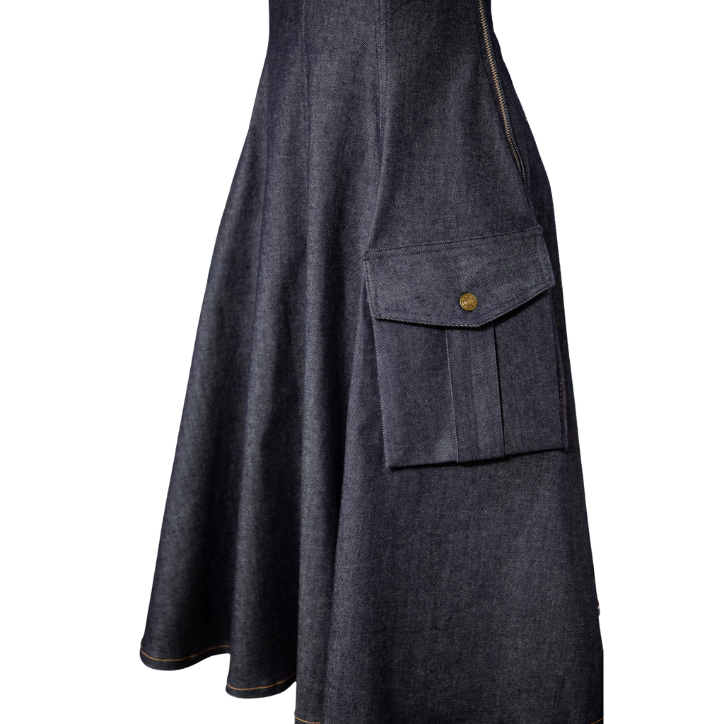 Caroline's Denim Overalls Dress